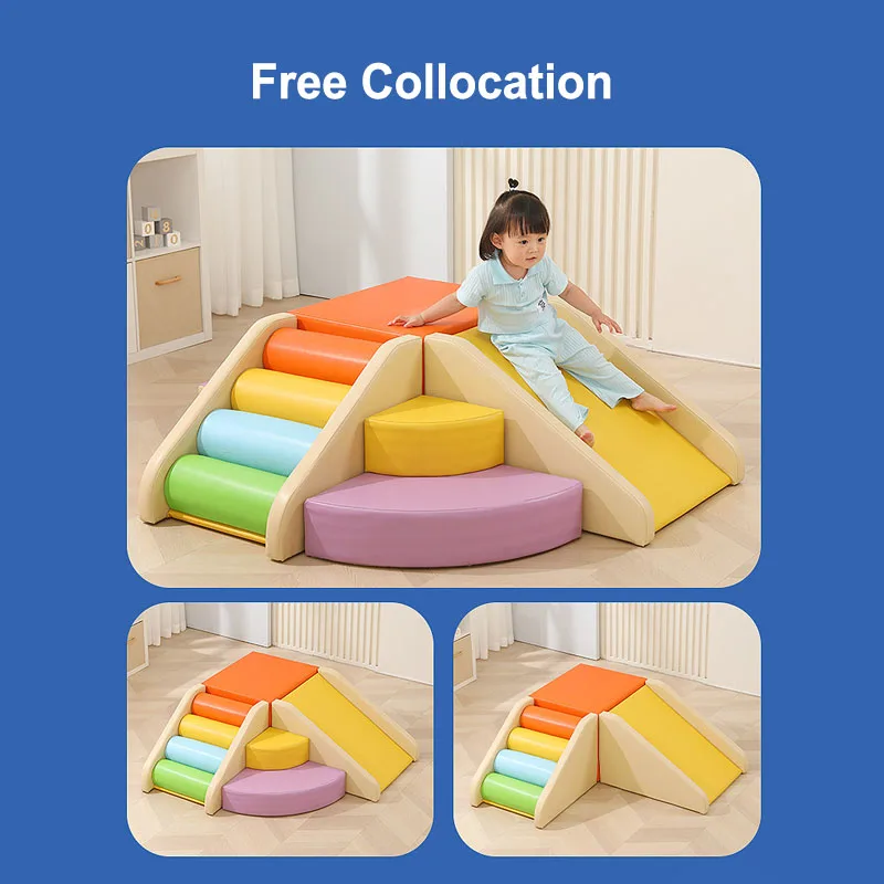 Factory Price Soft Play Sets Colorful PVC Sensory Training Equipment Soft Play with Slide