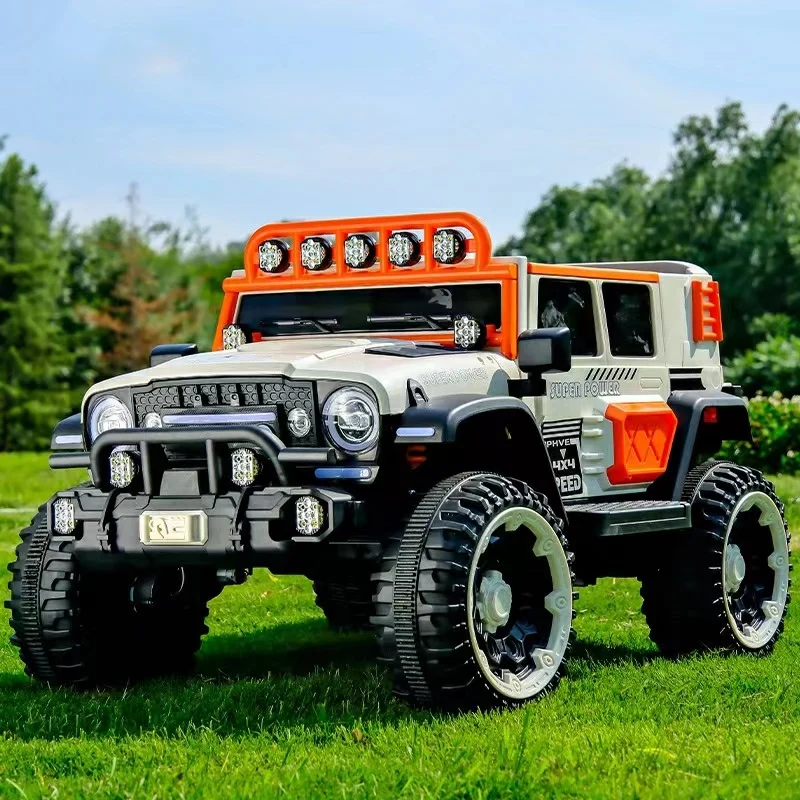 Factory wholesale four-wheel drive SUV boys and girls baby four-wheel with remote control English story remote toy cars for kids