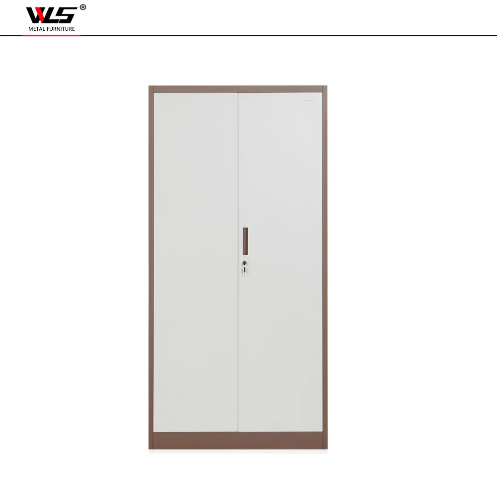 WLS office 2 door steel file storage cabinet double door cabinet with plastic handle