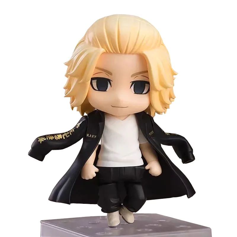 12cm anime figures Manjiro Sano Tokyo Revengers Figure Movable Replacement Parts Model Toy Q Version Cute Collectible Doll Gift