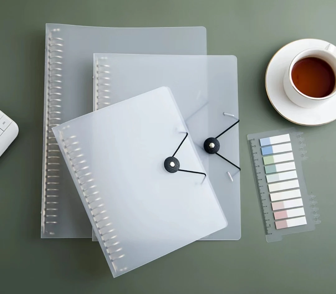 Binder shell A4 metal clip B5/26 hole loose-leaf This inside paper storage clip PP face simple A5 loose-leaf shell