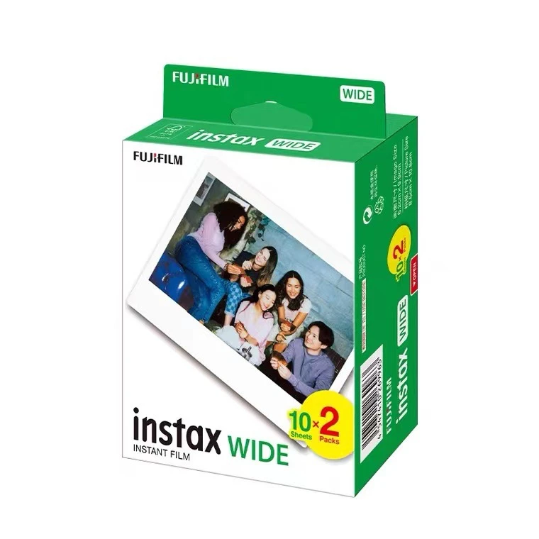 Фотобумага Fujifilm Fuji Instax Instant, 20 листов, 5 дюймов, широкая белая пленка для Fuji Instant Camera 300/200/210/100/500AF