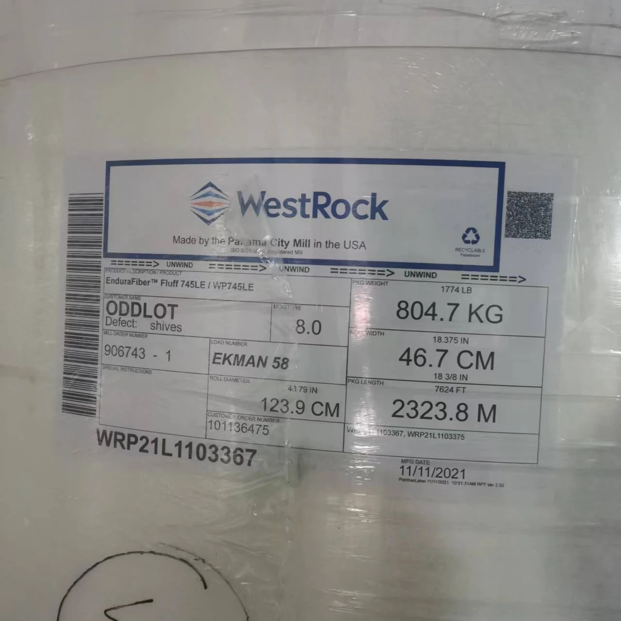 American GI Wood Pulp Untreated Golden Isles Fluff Pulp Fluff Pulp for Diapers