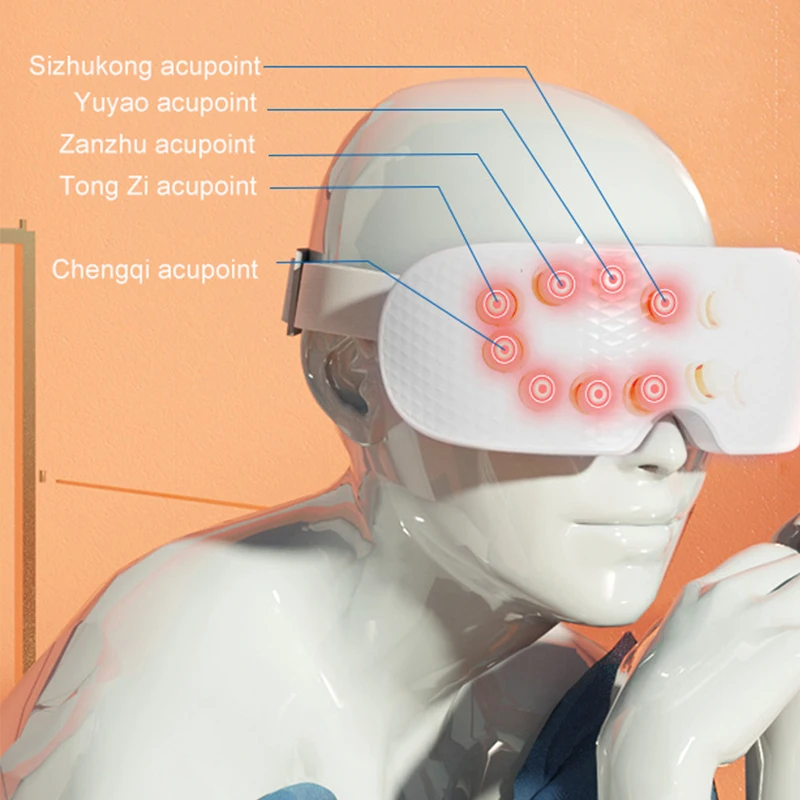 Four Eye Protection Modes Voice Broadcast Eye Care 15 Min Smart Timer Steam Hot Eye Mask Massager Sleeping Device