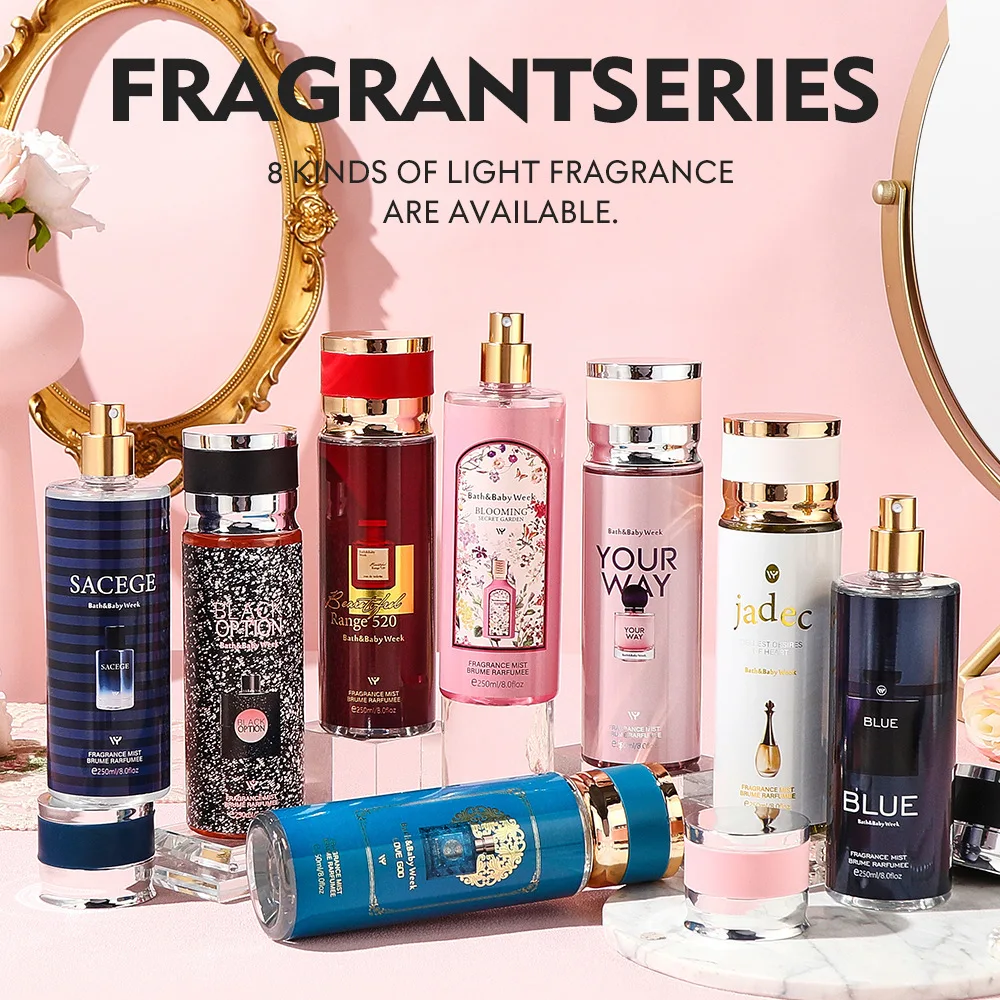 Factory Direct 250ML Luxury Body Spray OEM Fragrance Parfum Quicksand Lasting Original Eau De Women Perfume Original Bottle
