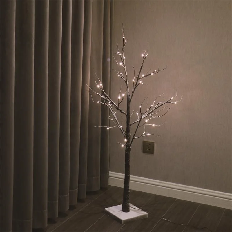 Top Sale Christmas Lights 48 Warm White Led Tree 4 FT Tree Christmas The Luxe Led Light With Snow
