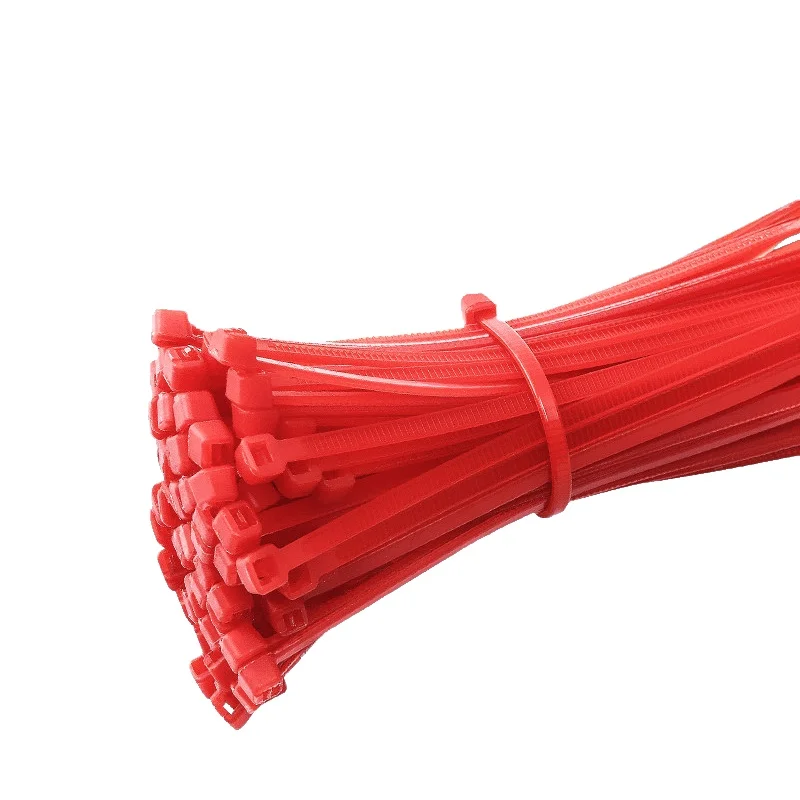 plastic self locking red nylon plastic cable tie manufacturers