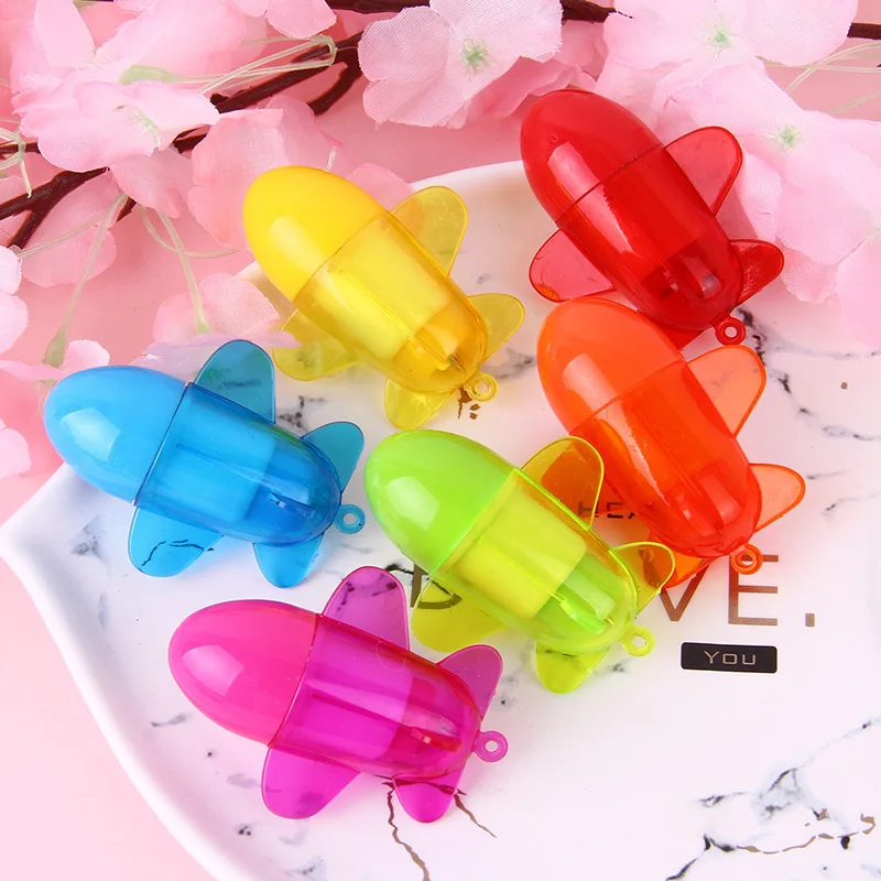 Elementary School student cartoon airplane telescopic ballpoint pen children cute ballpoint pen with ballpoint pen student gift