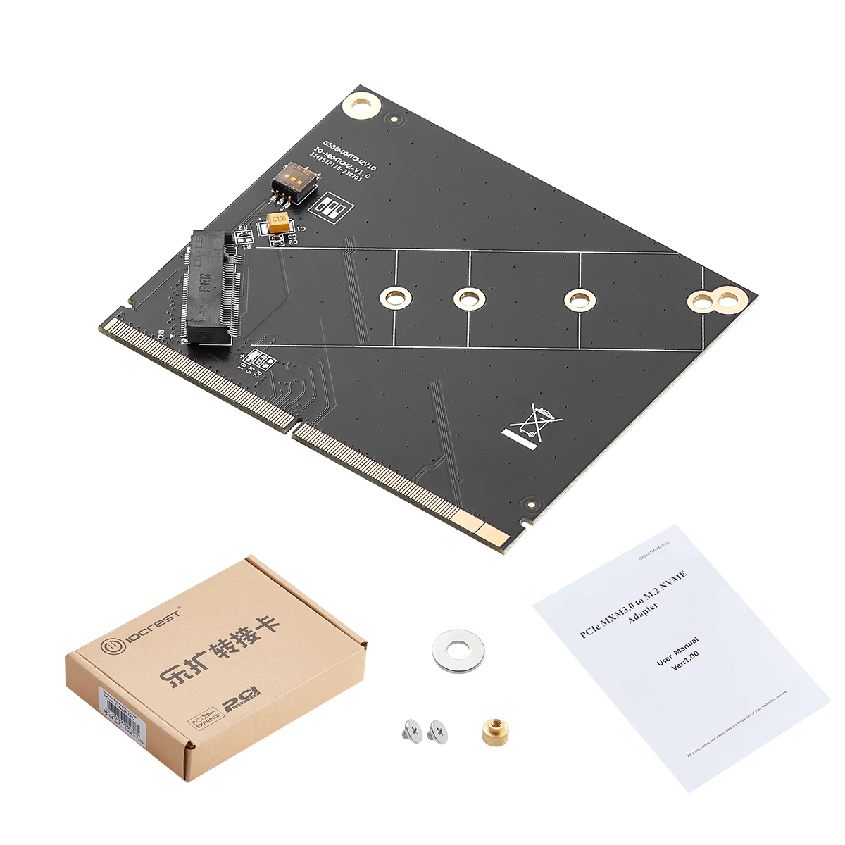 PCIe MXM 3.0 to M.2 NVMe Interface Laptop Super SDD HDD Adapter Card Can be Connected to Graphics Card Interface