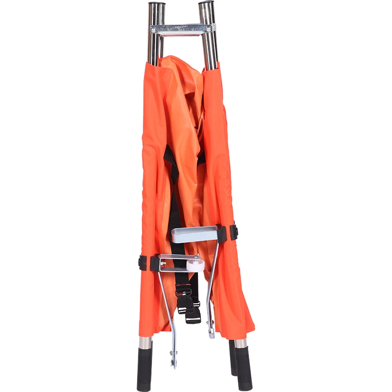 Factory made medical emergency stretcher bed thickened double folding stretcher