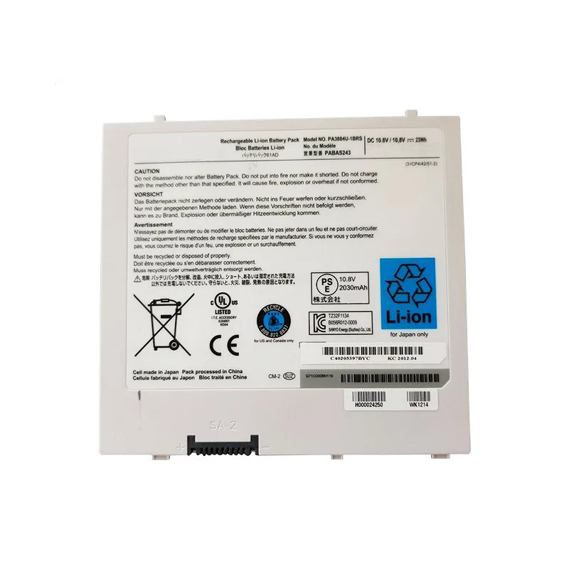 
Color white battery PA3884U suitable for Toshiba brand new original compatible Toshiba AT100-001 AT105-T108 built-in battery PA3 