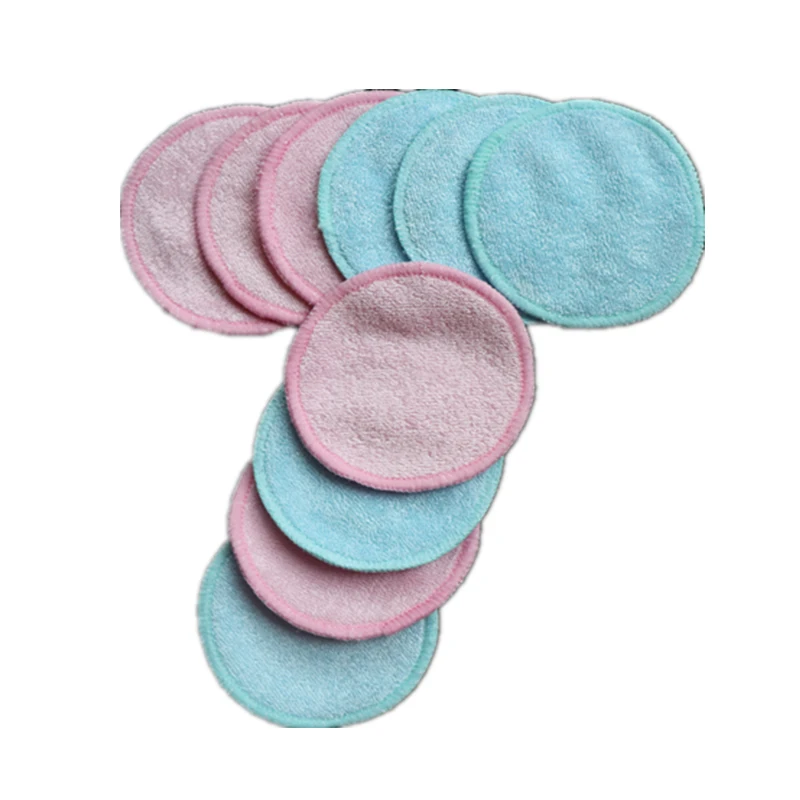 Eco Friendly Non-toxic Reusable Organic Washable Facial Make Up Remover Makeup Cleaning Pads