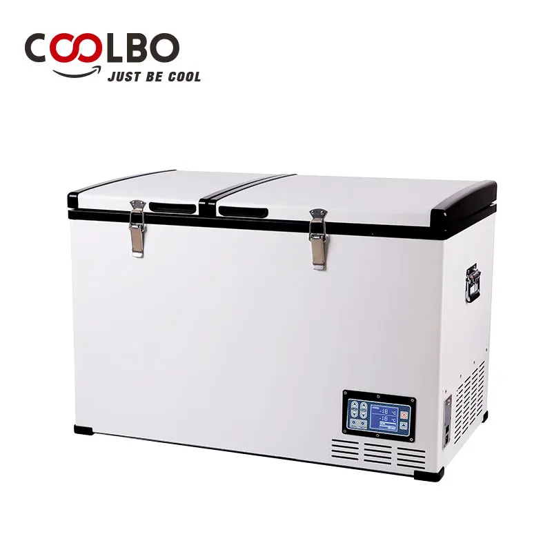 DC 12/24V 80L cold rolled sheetcamping boat cooler refrigerator with compressor