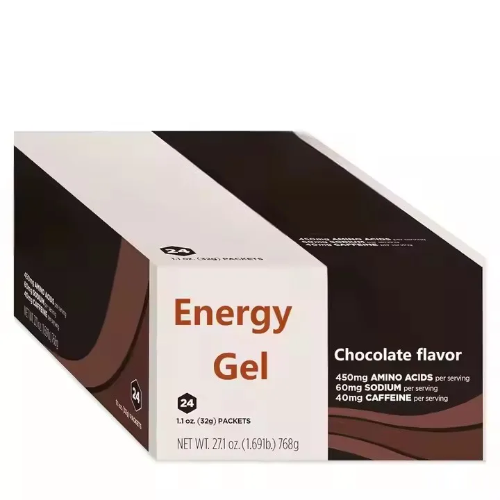 OEM/ODM Chocolate Flavor Energy Gel,Sports Nutrition Supplement Less Muscle And Mental Exertion Portable Packaging