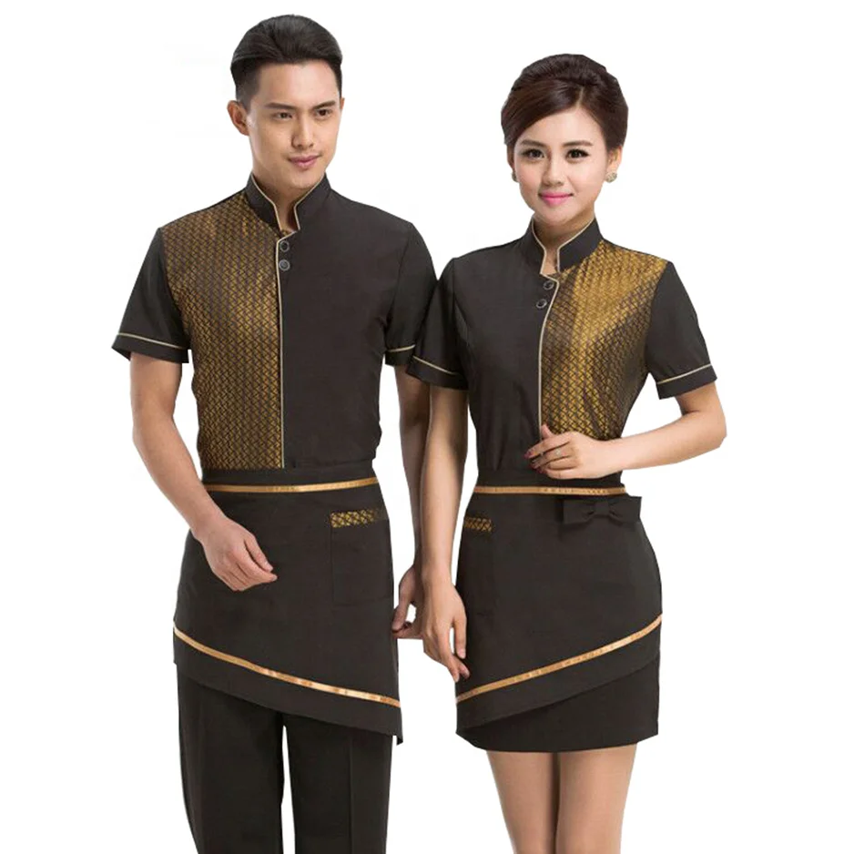 New Design Elegent Waiter and Waitress Uniforms