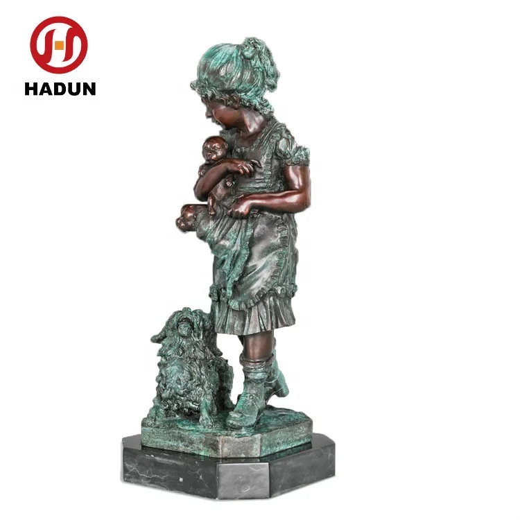 Античная маленькая бронзовая скульптура для декорирования дома