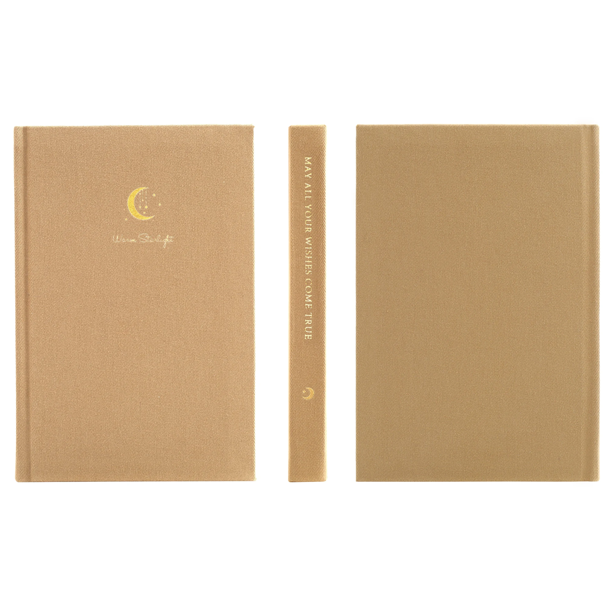 Brown Fabric Cover lined notebook ready stock A5 journal for students notebooks with gift box notebooks