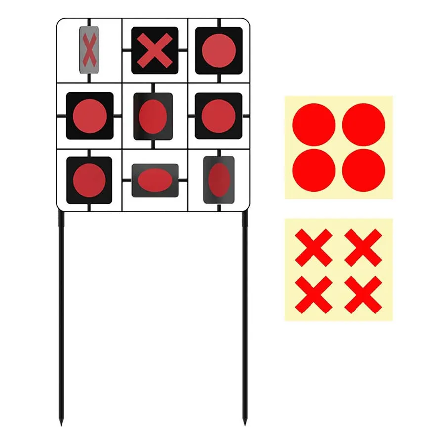 9x18inch Spinner Shooting Targets Small Mini Steel Pellet Metal Resetting 9 squares automatic spinning reset