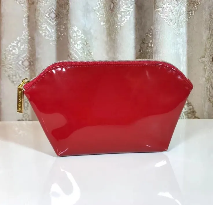 Patent PU leather cosmetic make up case bag for ladies zip pouch organizer makeup toiletry bag travel cosmetic bags