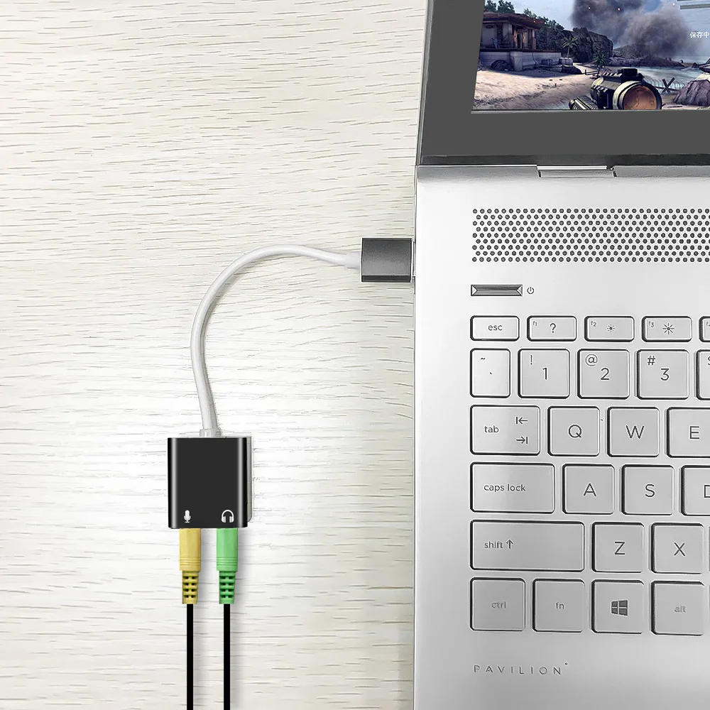 Новая стильная Виртуальная звуковая карта USB 2 0 7 1 каналов внешний аудио стерео звуковой адаптер
