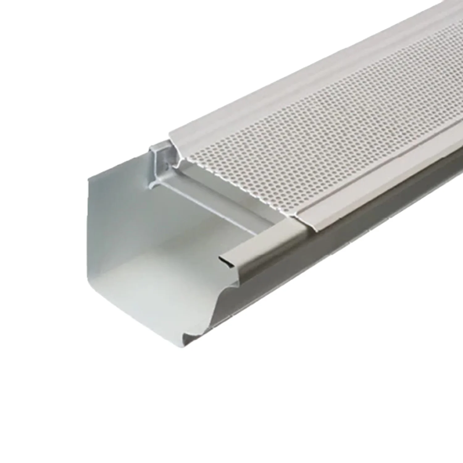 extruded aluminum gutter guard with filter