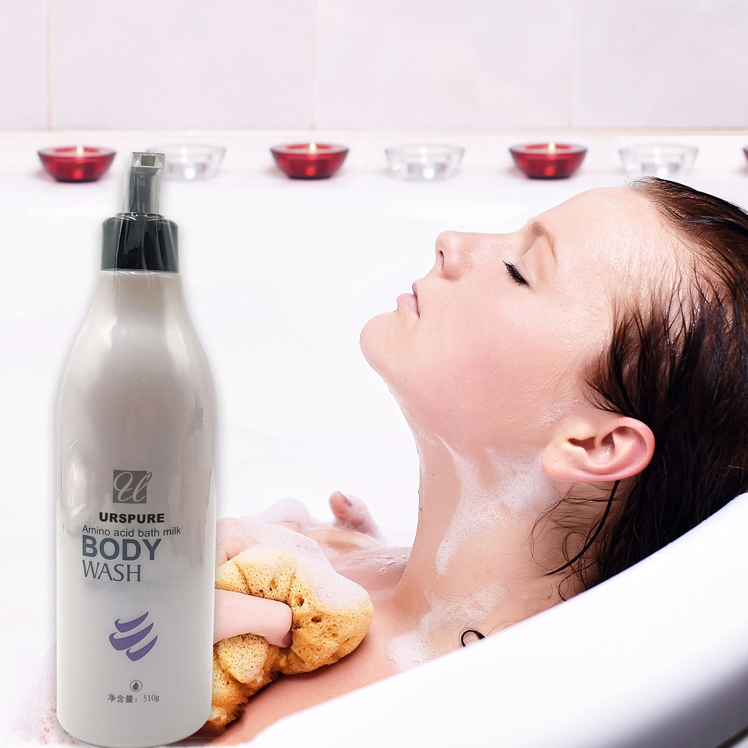 Natural Organic Fruit Flavor Shower Gel Scrub Whitening Exfoliating Perfumed Refreshements Body Wash