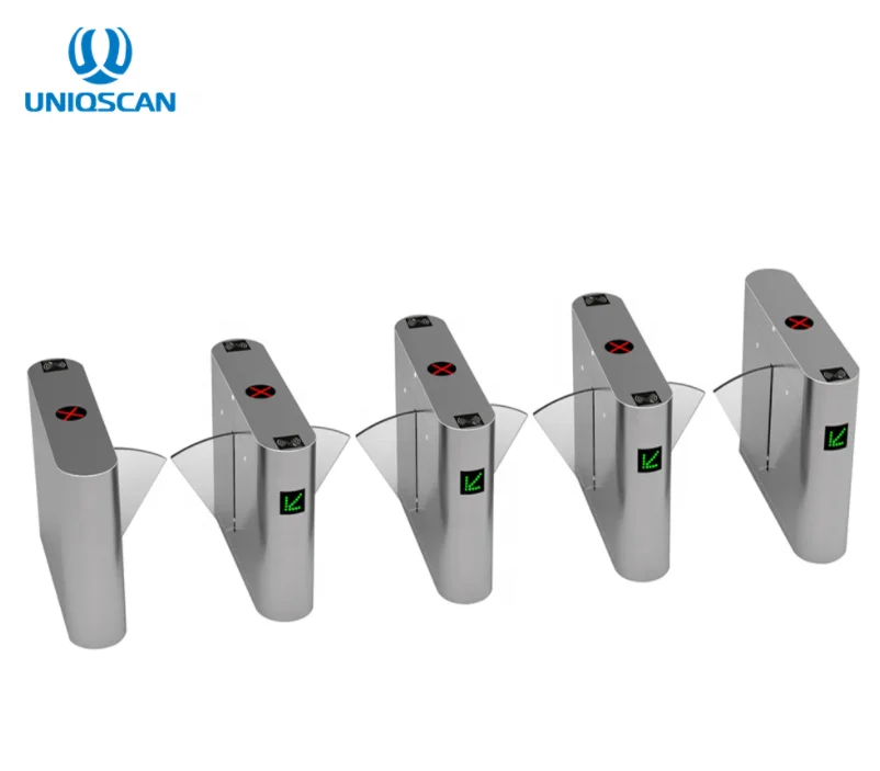 Speed Gate Entrance Automatic Security Barrier Slim Entrance Control Auto Electric Single Motor Access Rfid Card