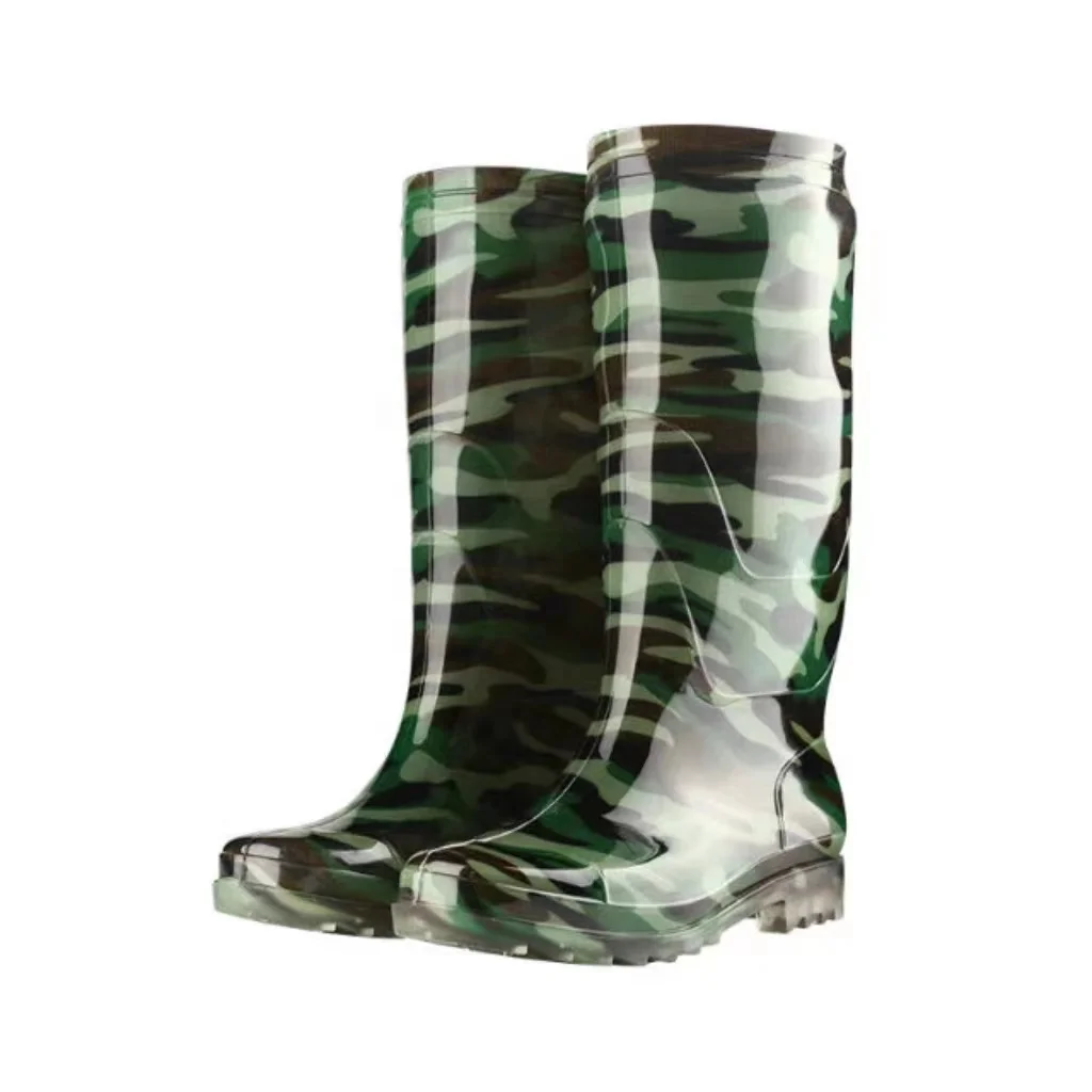 non slip men waterproof pvc rubber rain shoes