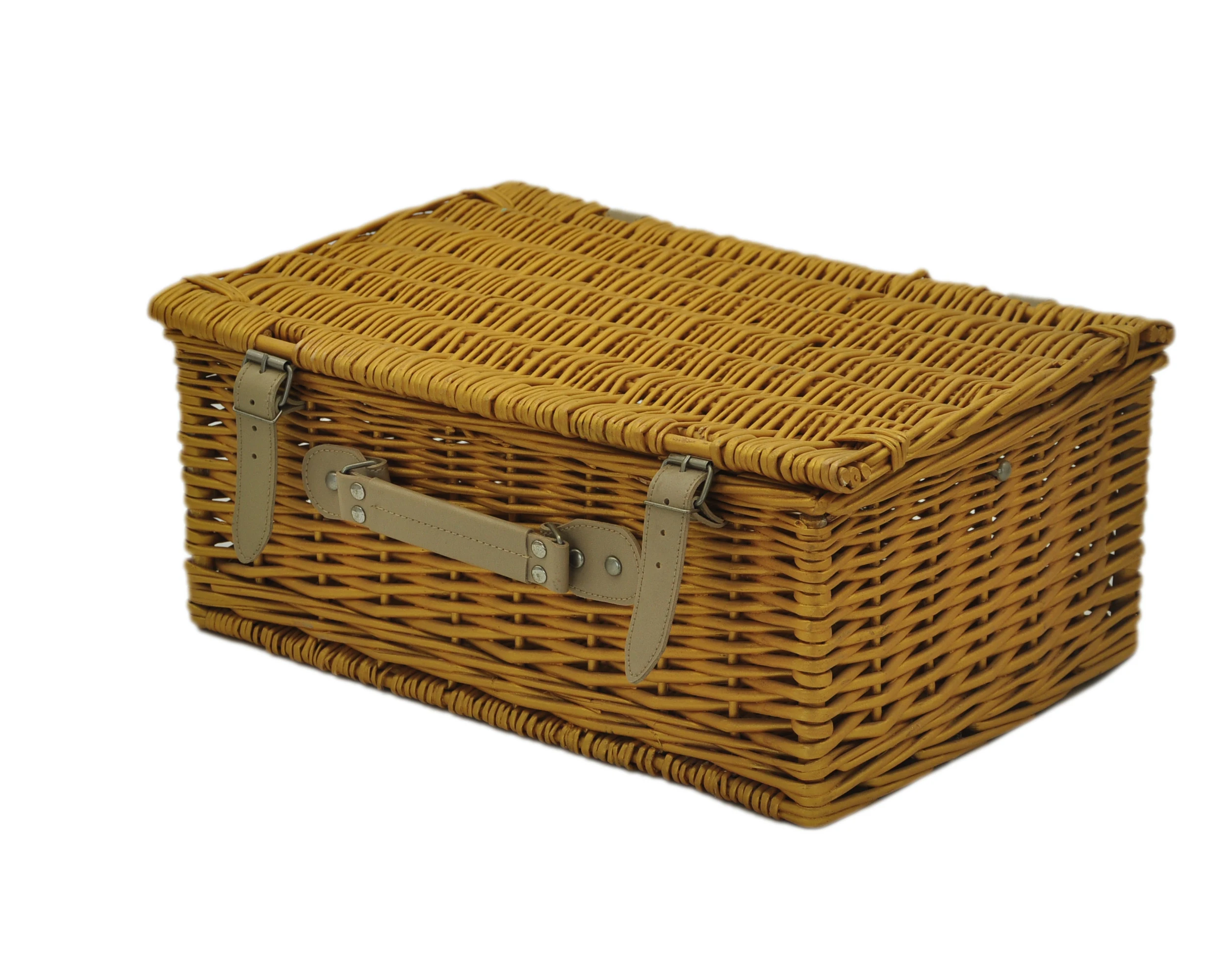 Wholesale Custom Size Handmade Weave Bread Basket Wicker Picnic Basket Picnic Basket
