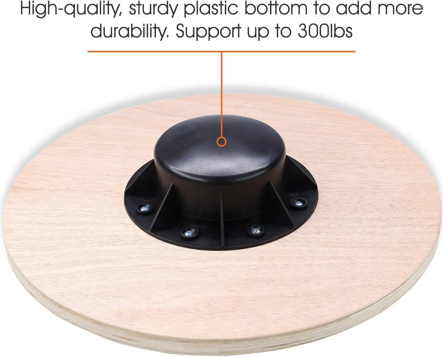 Multi function standing round balance wobble board for yoga fitness balance training