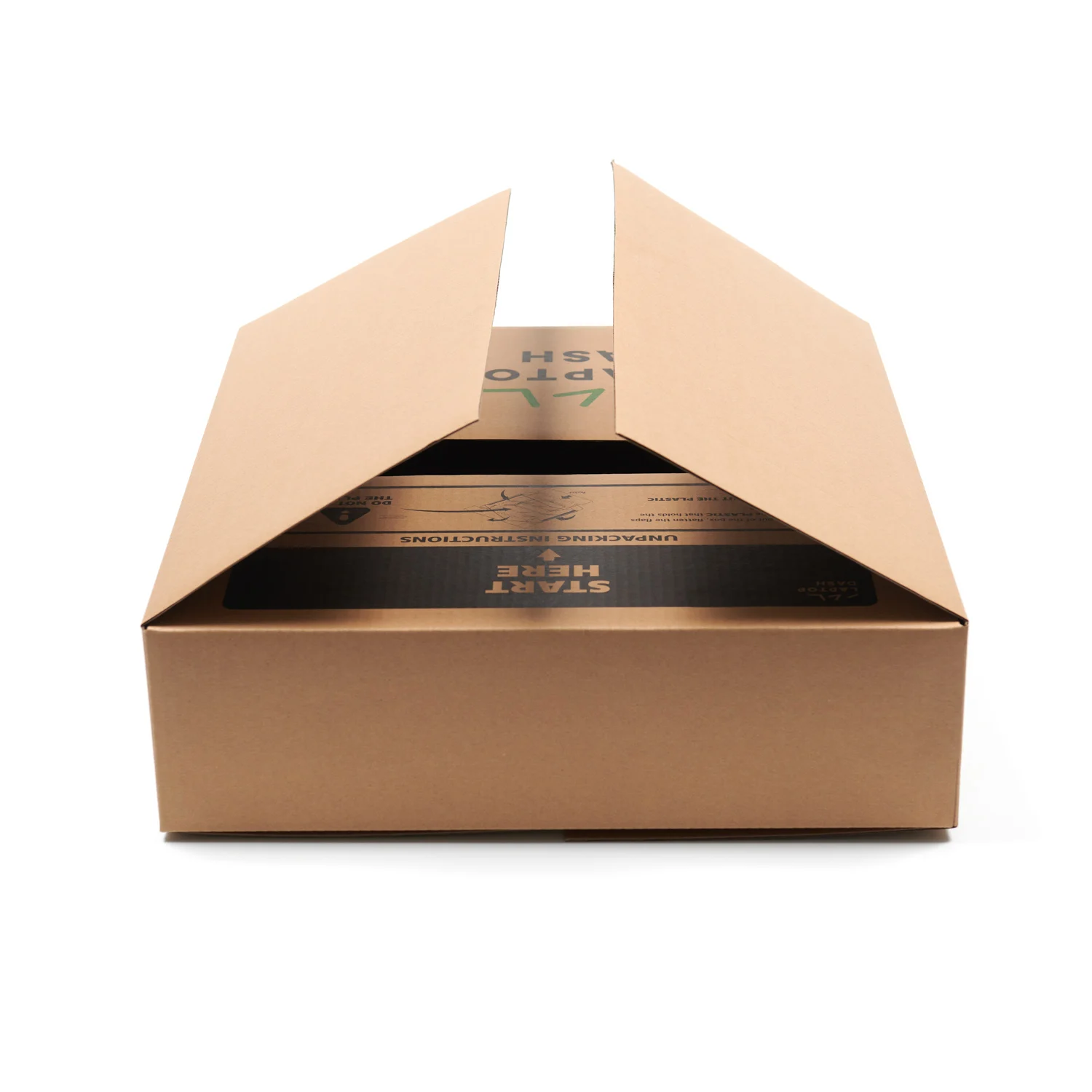 Factory manufacture custom design black craft paper foldable corrugated packaging shipping mailer boxes with custom logo