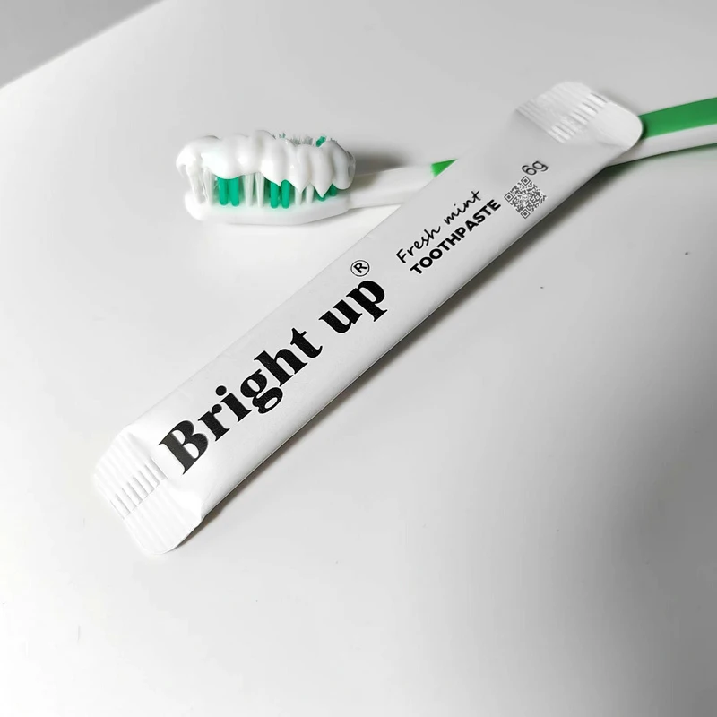 Travel set Whitening Toothpaste in sachet OEM Hotel Tooth paste supplier