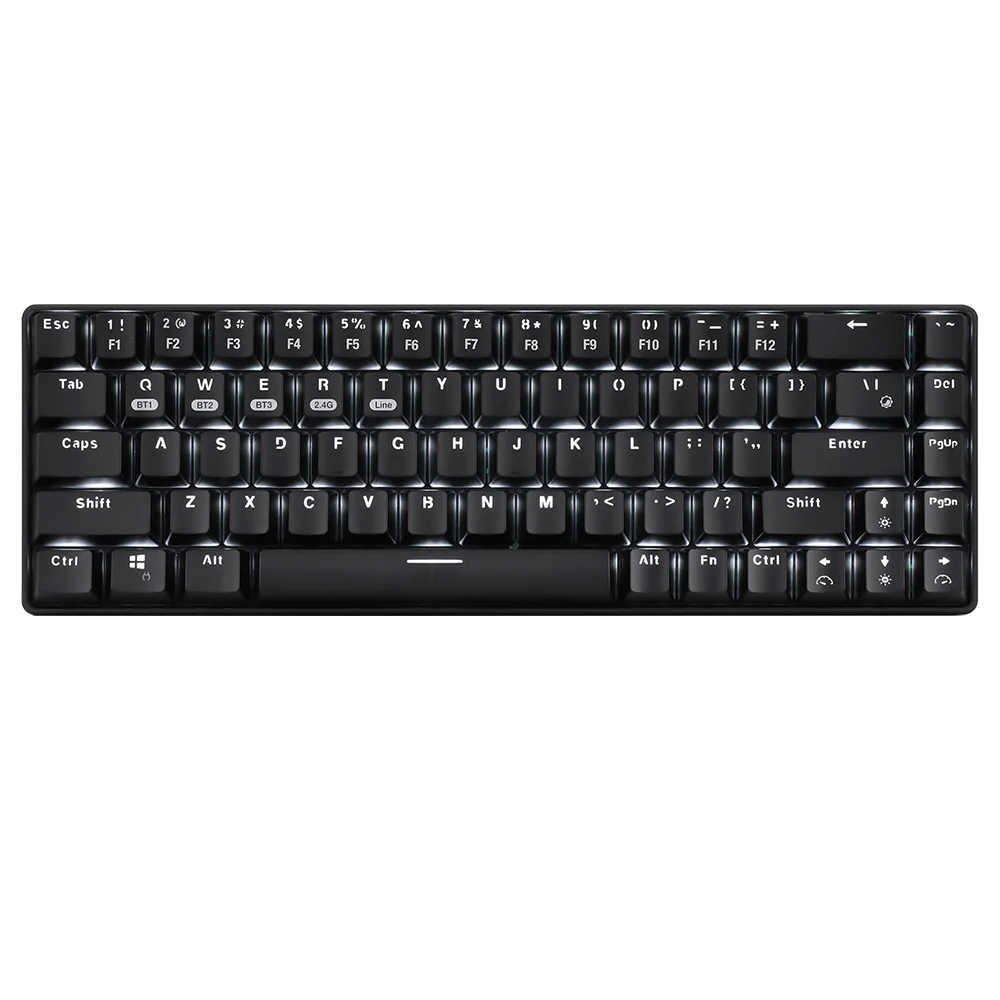 
68keys RGB multi-color keycaps mechanical gaming keyboard Rainbow Backlight Mechanical Switch Computer Keyboard 