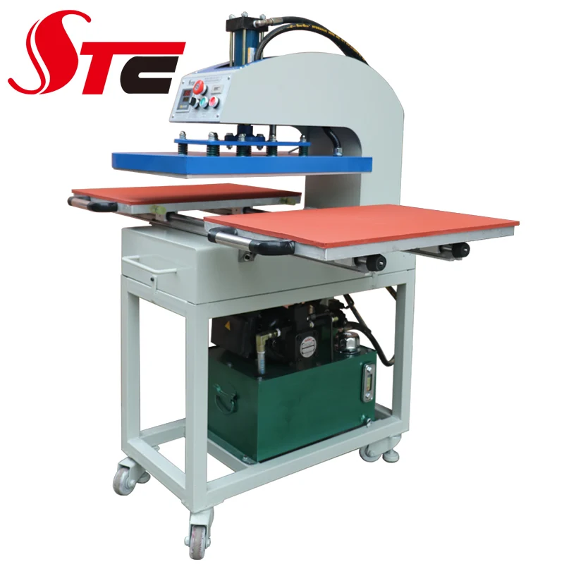 CE Certificate Oil Hydraulic Double Station  Semi Automatic Sublimation Heat Printing Machine 16*24 inch