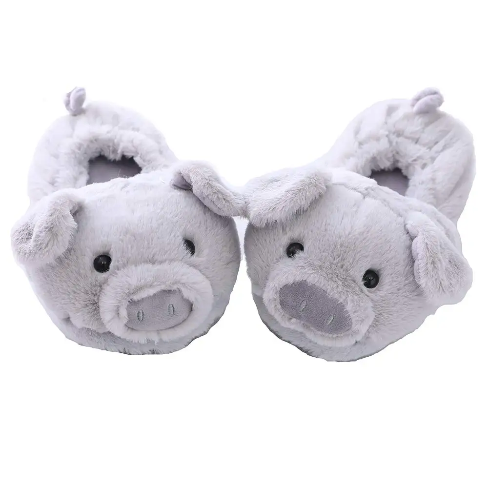 Лидер продаж, плюшевые детские домашние тапочки в форме животных