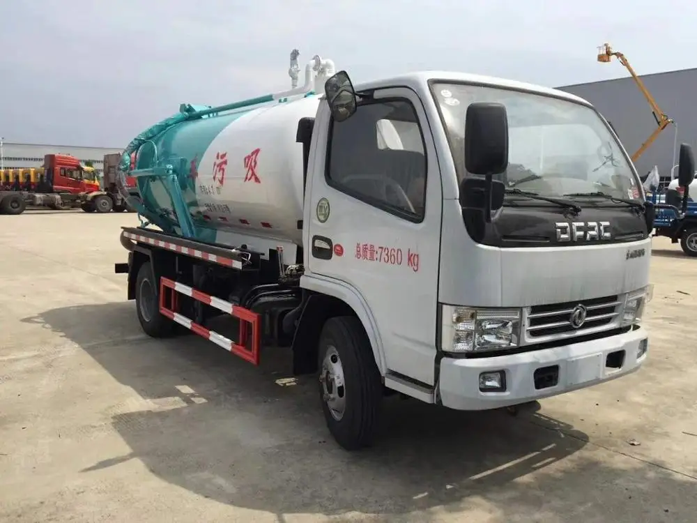 Dongfeng duolika 5000 liter sewage truck for sale