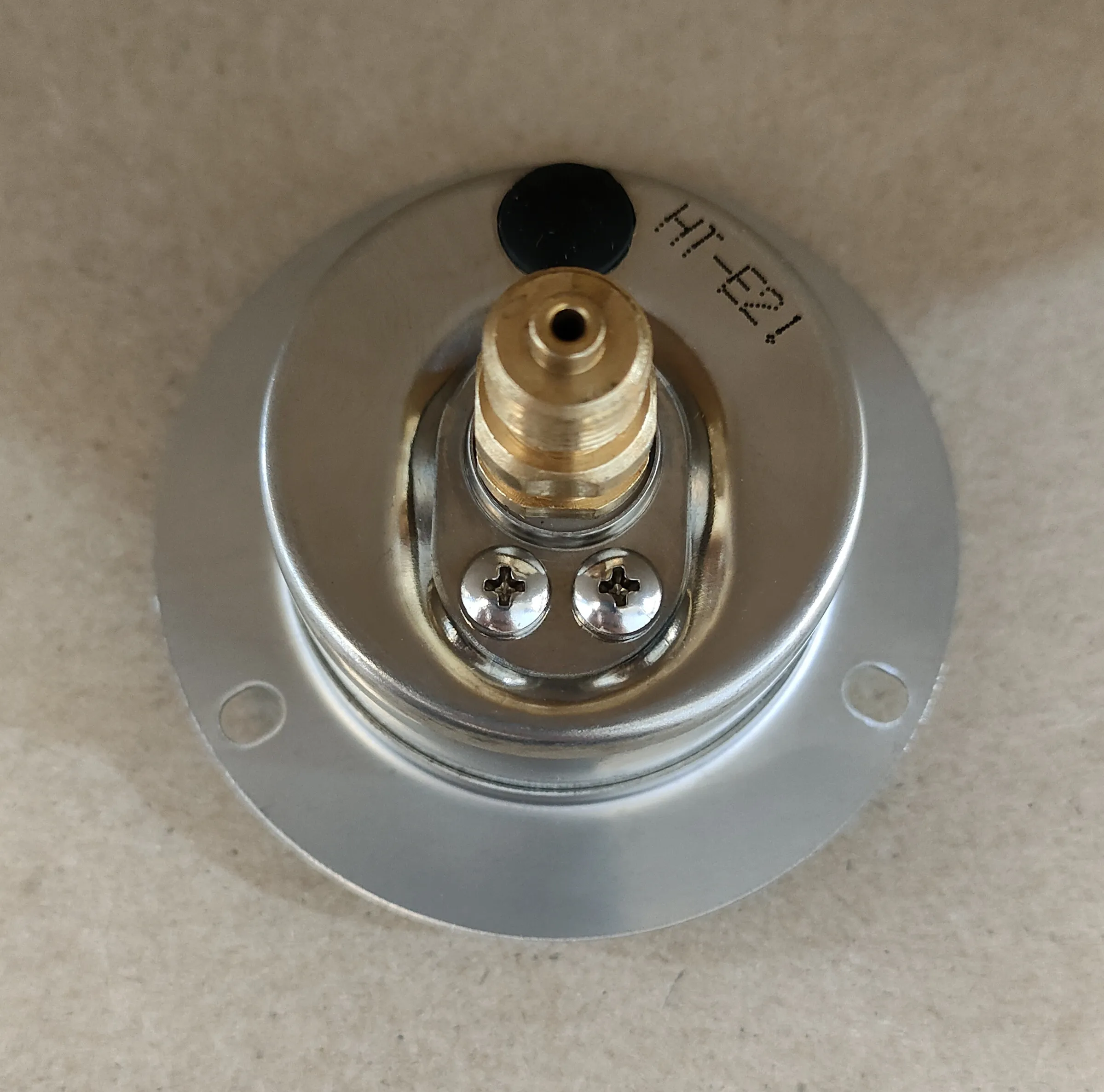 Latest Product 1.5INCH L-OBD 18BSP 0-11BAR160PSI 304 stainless steel case Liquid filled oil pressure gauge