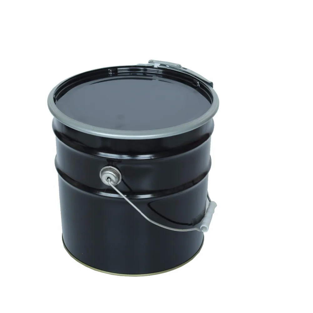 10kg 20liter empty  metal steel bucket container tin  pail for dog food storage with handle