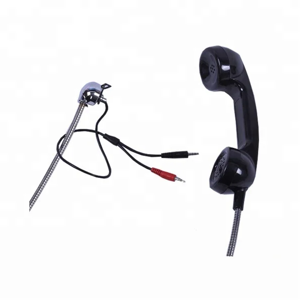 High quality ABS door phone handset vandal resistant public phone handset kiosk