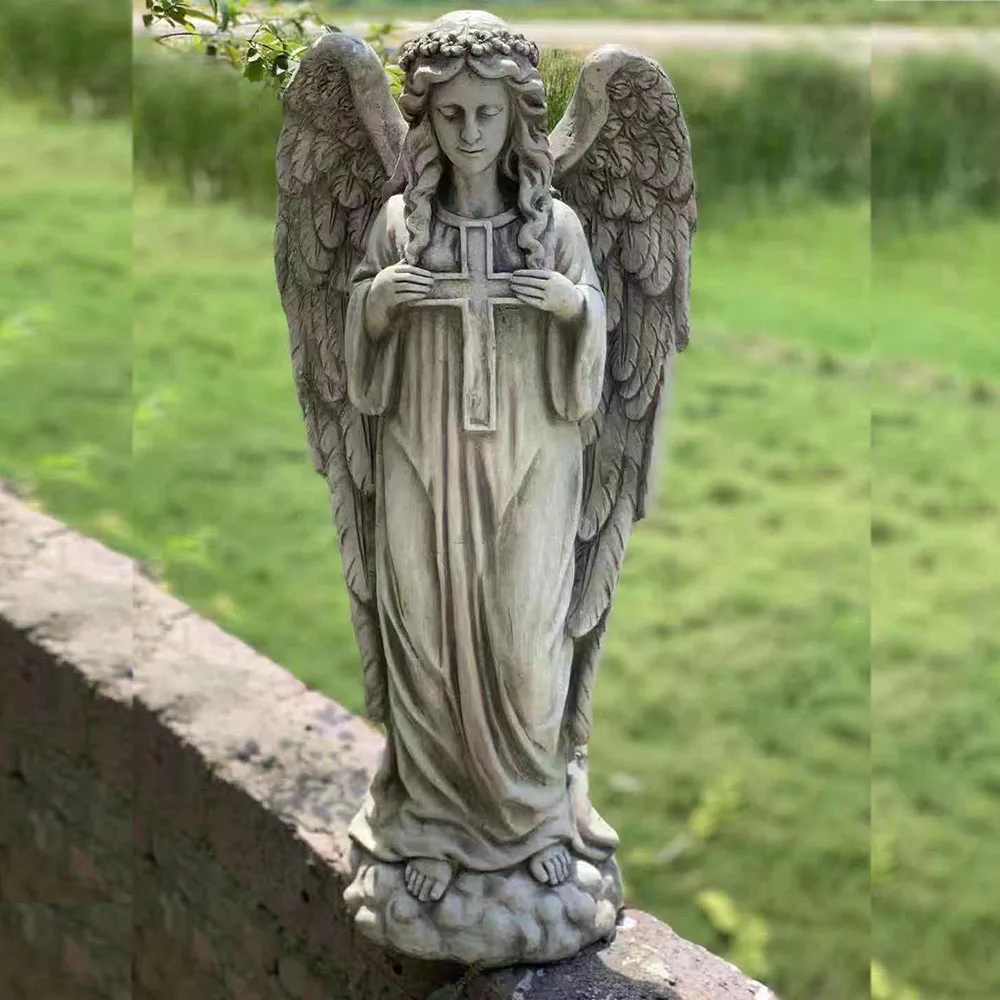 Magnesium oxide garden decoration angel figurines