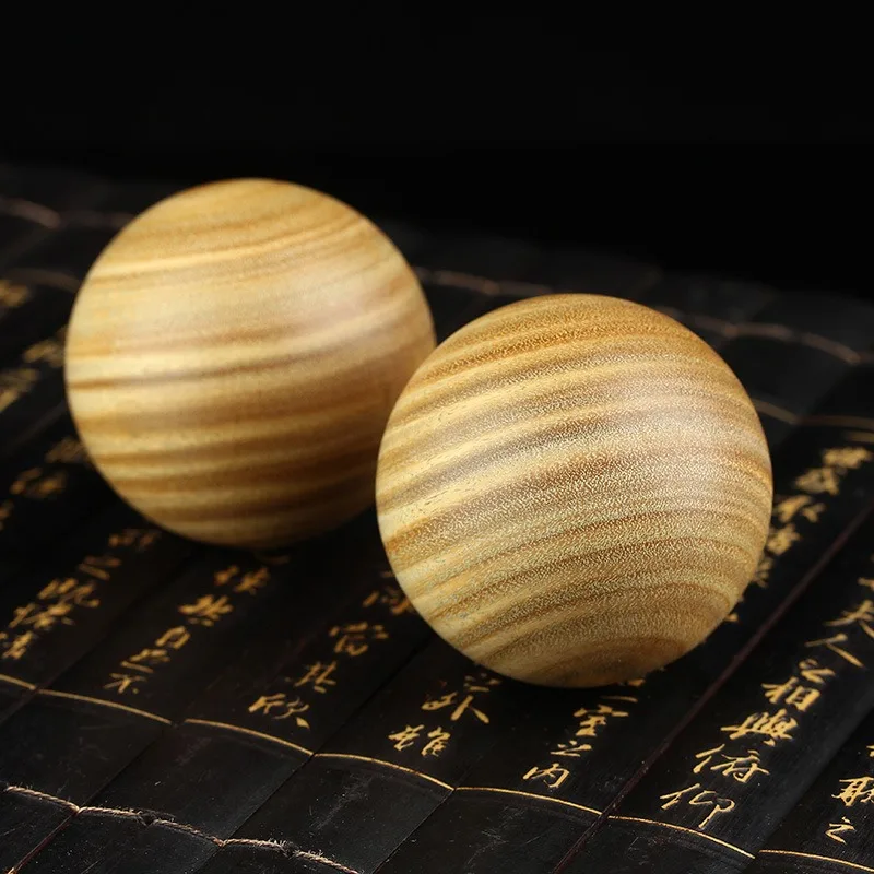 Real Wood Handball Rosewood Massage Ball Wooden Fitness Hand Heart Health Old People Play Stimulating Acupuncture