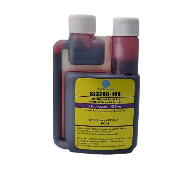 Sunlonge SL3200 high concentration fluorescent UV dye oil tracer dye for oil soluble fluid leak detection service