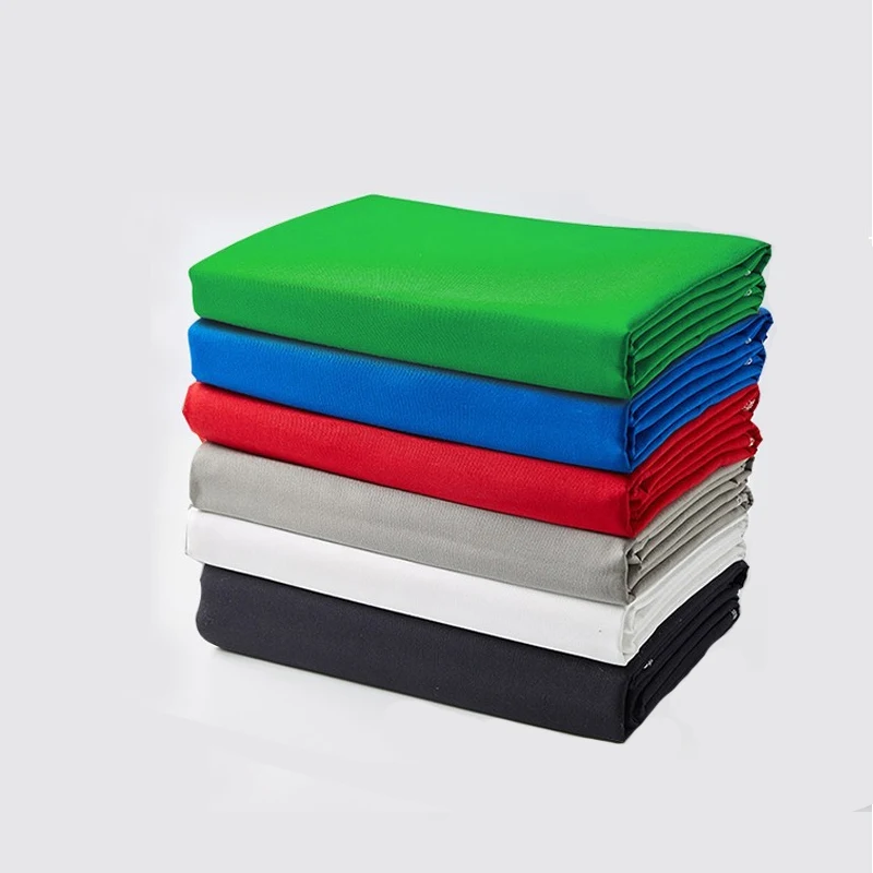 Wholesale new portable green screen non glare opaque solid color cotton hand-painted photographic cotton background cloth