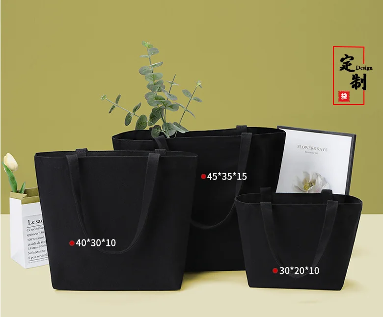 Custom Gifts Canvas Cosmetic Bag Zipper Logo Print Luxury Cotton Small Canvas Coin Bag Travel Makeup Bag Pencil