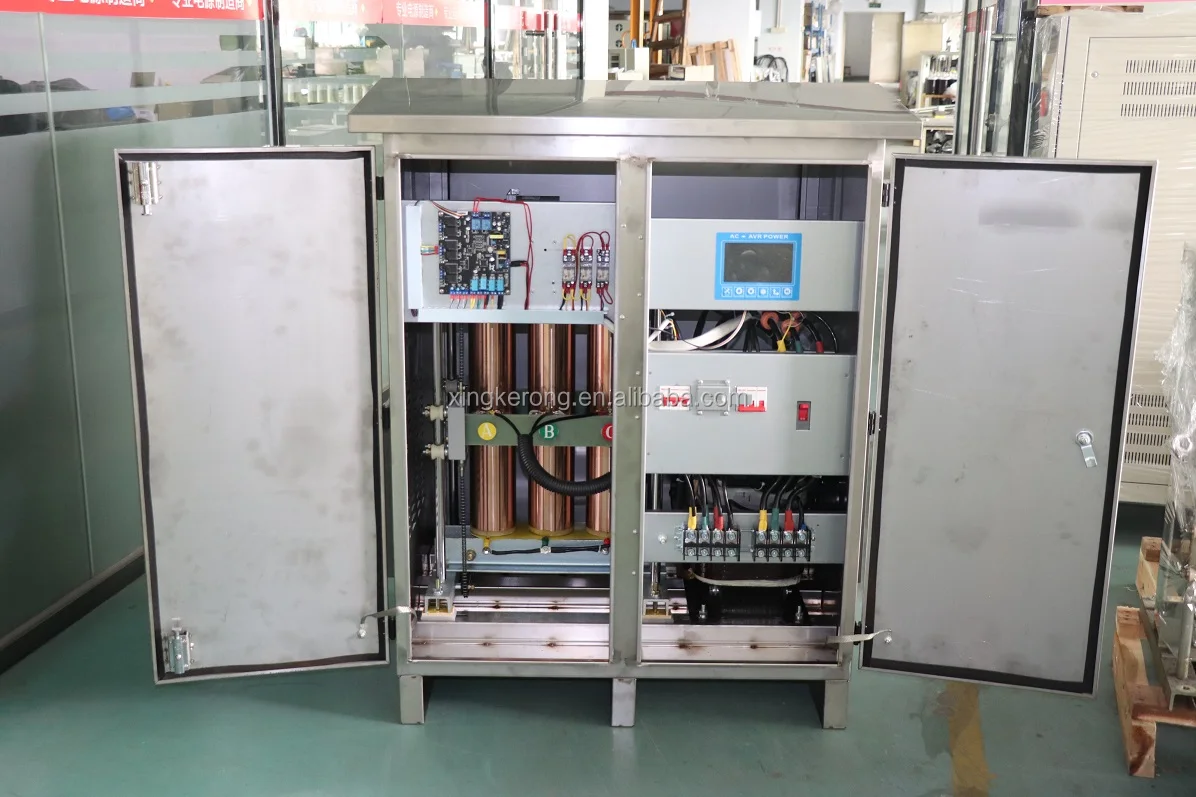 Outdoor Use 120 KVA 3 Phase Stabilizer Automatic Voltage Stabilizer 380V AVR