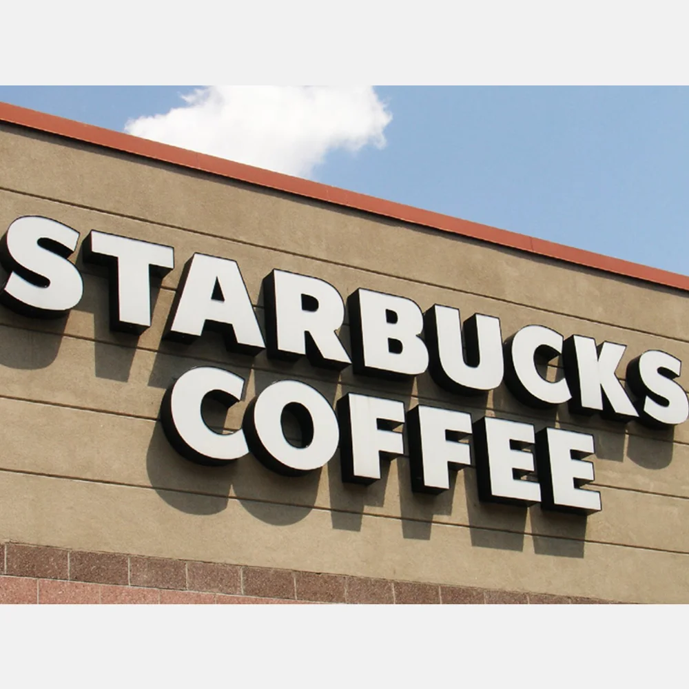 Custom led channel metal letters 3d logo used outdoor waterproof lighted signs