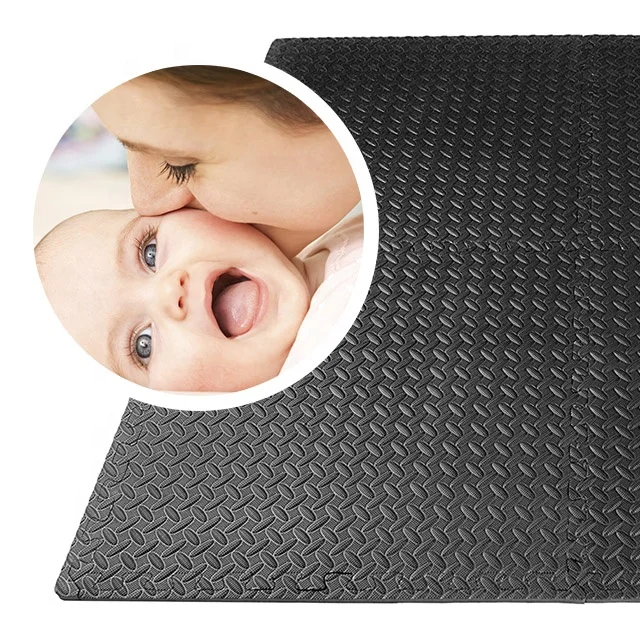 Черный EVA пенопластовый коврик 60*60*1 2 см толстый заказной принт высокое качество защитный пол с более низкой ценой