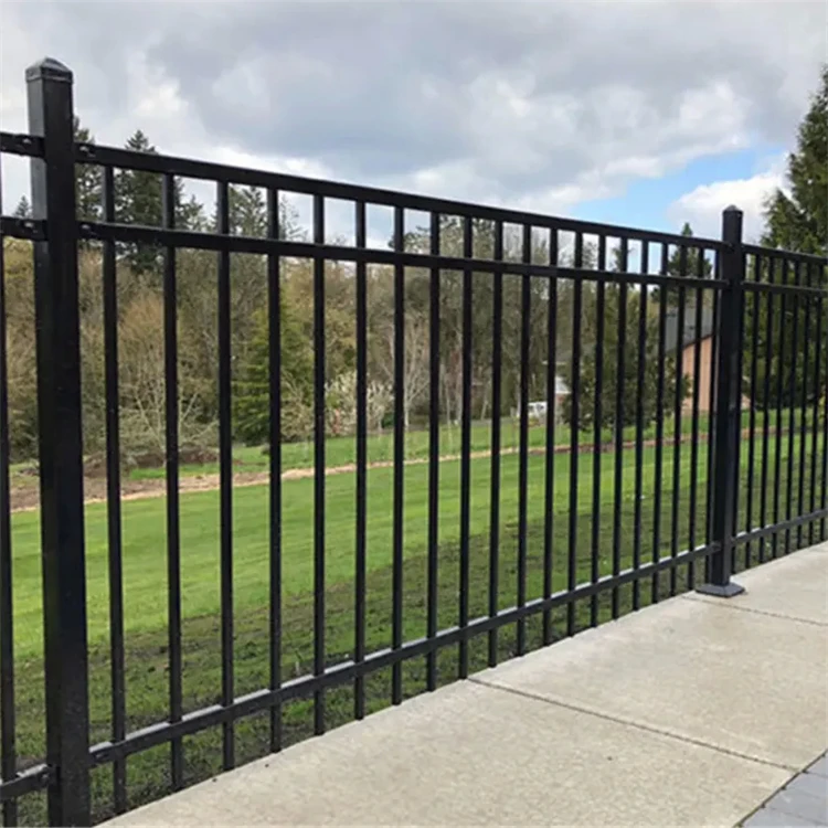 Metal Powder Coated Iron Steel Garden Fence, Trellis & Gates High Quality Garden Security Wrought Iron Steel Fence