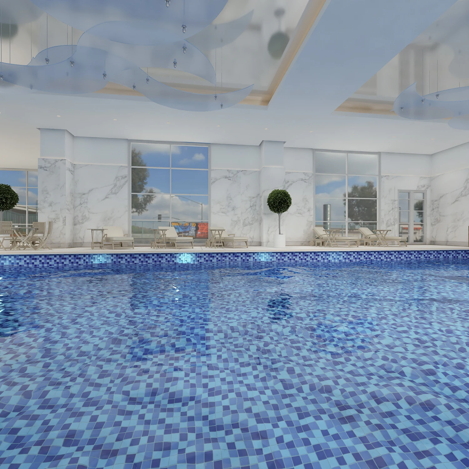 Mosaic New Design Swimming Pool Mosaic Tile for Pool Glossy Green Color for Bathroom Porcelain Mosaic Tile