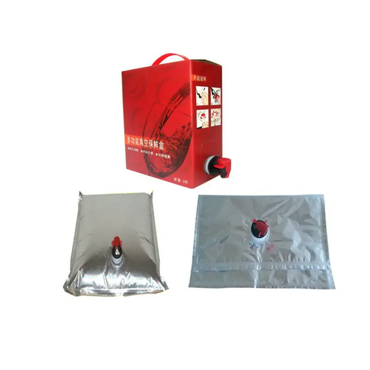 Bag in box 5l wine/plastic bag in box/wine dispenser bag